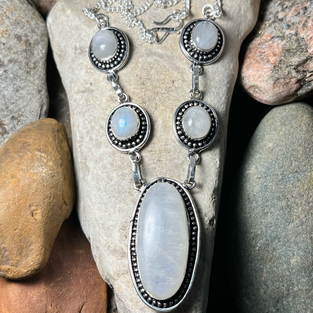Moonstone necklace - Picture 1 of 7